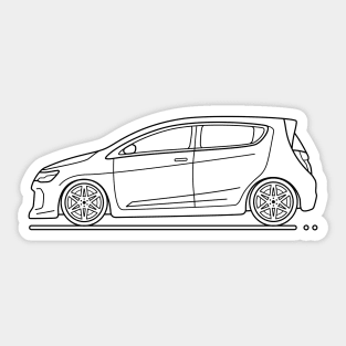 sonic car b Sticker